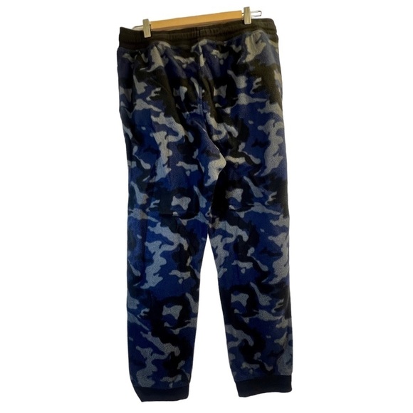 Sale George Men's Fleece Joggers L Blue Gray Camo - Picture 11 of 13